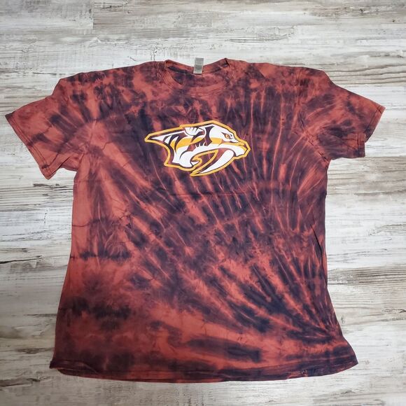 NHL Nashville Predators Tye Dye Shirt Mens Size XL Roman Josi #59 - Picture 1 of 2